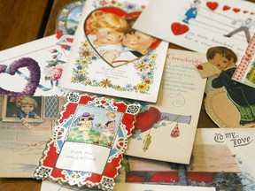 A stack of old Valentine's Day cards that date back many decades. File photo/Postmedia