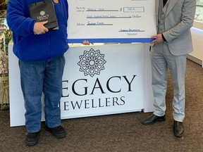 Legacy Jewellers presented the Fort Saskatchewan Rotary Club with a $980 donation in beautiful jewellery for their silent auction. Photo Supplied.