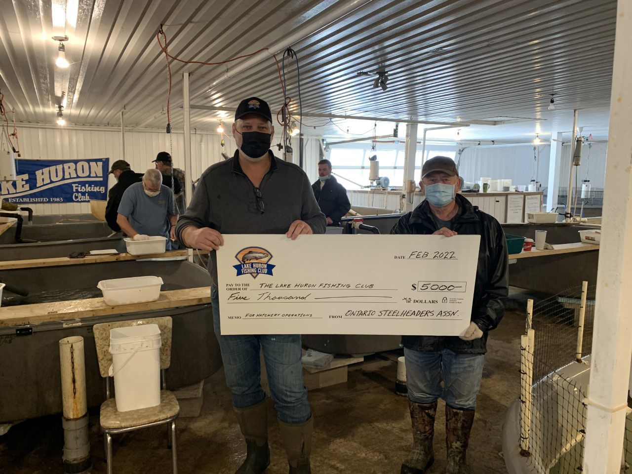 Fish Hatchery receives donation, sees good turnout for "Fin clipping