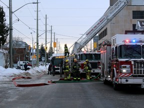 North Bay firefighters and paramedics responded to a fire on the eighth floor of the Golden Age Centre Wednesday morning. No injuries were reported.
PJ Wilson/The Nugget
