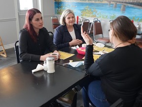 NDP Leader Andrea Horwath took some time in her Northern Ontario tour Sunday to visit health care workers in Mattawa. Horwath said the $5,000 retention pay announced by Premier Doug Ford is a “slap in the face,” according to health care workers.