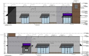 A drawing of a proposed development for a vacant property at 889 10th St. E. On Monday, March 14, 2022, the Owen Sound City Council approved a site plan for the property which includes three commercial units, including a restaurant with drive-thru.