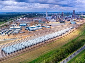 Construction at the Heartland Petrochemical Complex in Strathcona County, as pictured in 2021. Photo Supplied.