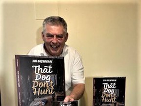 Sundridge author Jim Newman is seeing strong sales of his book 'That Dog Don't Hunt.' The book has done especially well in the United Kingdom, where online sales have outpaced sales in the United States.Judy Newman Photo