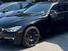 North Bay police are asking for the public's help to locate this stolen vehicle - a 2013 black BMW.