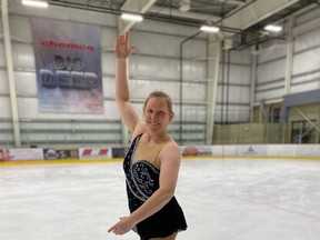 Mindi Chadwick finished fifth at the Adult Championships figure skating competition in Calgary, March 20. (Heidi Isherwood)