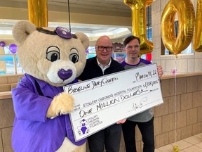 The Dairy Queen on Baseline Road was recognized for raising more than $1-million for the Stollery Children’s Hospital. Michael Liber, owner/operator of the store, said it is a big milestone to hit. Photo Supplied