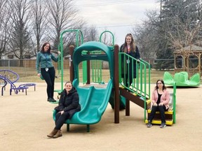 Children's Treatment Centre of Chatham-Kent staff involved in a recent accreditation survey included Tina Jamieson, Erica
Robertson, Rachel Guerin and Crystal Gagnon. (Handout/Postmedia Network)