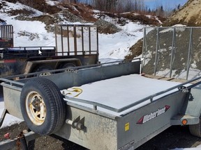A trailer similar to the one pictured here was stolen from a property on Deer Lake Road east of Sudbury.