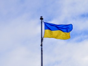 The flag of Ukraine