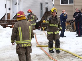 One person and one cat were killed in a fire at an apartment building on Tedman Street in the Flour Mill on Friday, March 25, 2022, according to Sudbury firefighters. Deputy Chief Jesse Oshell from Greater Sudbury Fire Services said a call came in around 9:15 a.m. about a fire in the three-unit building, which is believed to have started in the uppermost unit.