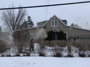 No injuries were reported in a fire at a residence on Long Lake Road in Sudbury on Saturday afternoon, local fire officials said.