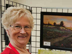 As the Leduc Art Club’s Artist of the Month, Liz Ekstrom has her work on display throughout March at the Leduc Recreation Centre. (Leduc Art Club)