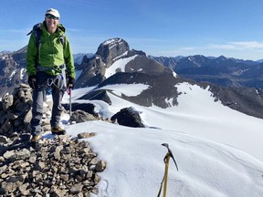 Dr. Mark Heard stands on Lychnis Mountain near Lake Louise.
photo submitted.