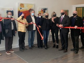 Mayor Mitch Panciuk and city councillors were on hand along with representatives from Quinte Arts Council and female artists for the grand re-opening of the QAC's gallery at 36 Bridge St. E. CAITLIN LAVOIE