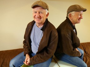 Comedian Ron James, above in an Empire Theatre dressing room in 2015, returns March 24 to the theatre.