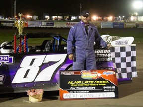 Picton's Andrew Hennessy was the winner of the 2021 Vanderlaan Building Products Northeast Late Model Alliance Series. ROD HENDERSON PHOTO

Vanderlaan Building Products Northeast Late Model Alliance 2021 Series Champion, No. 87 Andrew Hennessy