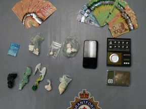 Brantford police say they seized 106 grams of suspected fentanyl with an estimated street value of more than $37,000. Submitted