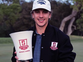 Norfolk County's Peyton Callens, a senior at the University of Nevada, captured the NCAA Goodwin intercollegiate golf tournament.