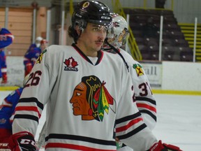 Caleb Kean's second goal of the game lifted the Brockville Braves over the Nationals 3-2 in Rockland on Tuesday night. The Braves host Nepean on Thursday night.
File photo/The Recorder and Times