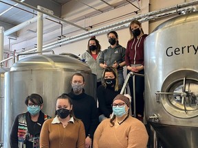 Local female brewers of Rurban Brewing, representatives of Maison Baldwin House, and representatives of Cornwall's CUREA (Coalition for Unity, Respect & Equity/Equality for All) came together last week to create a Brave Noise Pale Ale for International Women's Day. Handout/Cornwall Standard-Freeholder/Postmedia Network