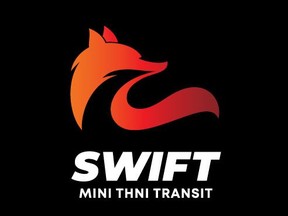 The branding for the SWIFT transit pilot project on the Stoney Nakoda Nations.