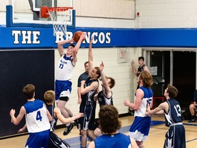 The Youngstown Falcons Sr boys headed to Zones on March 11 and 12 in Bassano. The team played hard and got the silver medals at 1A South Central Zone. Logan Armstrong photo
