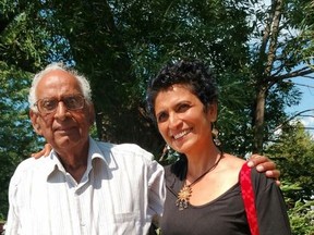 Krishan Mohan Kukreja, with his daughter Reena Kukreja, has been unable to access much-needed long-term care because he does not have an OHIP card.