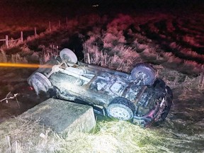 A Kingston driver has been charged by Ontario Provincial Police after a roll-over crash on Saturday night.