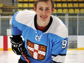 Aiden Tamasauskas, formerly of Gananoque, played on the men's team for Cambridge University against Oxford on March 14 as they vied for the King George Cup.  Supplied