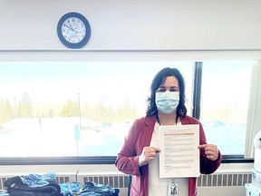 During the month of March, Blanche River Health is joining The Royal Mental Health Centre's #MentalHygieneChallenge, an initiative aimed at boosting mental wellness. In the photo is Blanche River Health Human Resources Generalist and member of the Blanche River Health Wellness and Recreation Committee, Lisa Poeta.