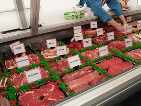 meat beef counter