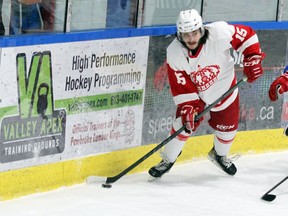 Caden Eaton scored a goal and added an assist as the Pembroke Lumber Kings beat the Kemptville 73's 5-2 at the PMC Wednesday night.