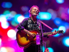 Jim Cuddy of Blue Rodeo on the City Stage at the RBC Bluesfest on the grounds of the Canadian War Museum.