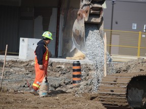 Work has begun at the site of The Addison, an apartment building project that was announced in the fall for the former Zeller's plaza on London Road in Sarnia.