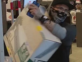 Ontario Provincial Police have released a photo of a suspect wanted in connection to the passing of counterfeit cash at several Simcoe businesses. NORFOLK OPP PHOTO