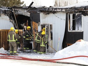 A single-family home on Red Deer Lake Road in Wahnapitae was destroyed in an early-morning fire on Monday. The fire broke out around 6 a.m.