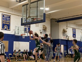 Brantford Collegiate Mustangs heading to championship game after defeating St. John's College in senior boys' basketball on Thursday