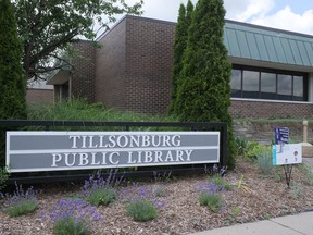 Oxford County Library, Tillsonburg Branch. (Chris Abbott/Norfolk and Tillsonburg News)