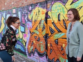 Stephanie Porter (left) and Sara Cuthbert both have their art featured in a new pandemic-themed exhibit at the Art Gallery of Ontario. (Submitted photo)