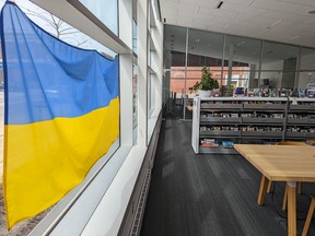 The Meaford Public Library's used book sale in support of Ukraine runs until April 3 with a wide range of books, audiobooks, CDs and DVDs on offer by donation. Greg Cowan/The Sun Times