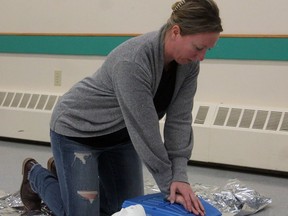 Twenty-six Millet residents took in the free Emergency First Aid and CPR course put on by Fuller First Aid and McMann Youth, Family and Community Services this past weekend.
Christina Max