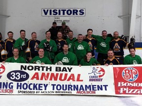 It was ONR vs. ONR in the final this weekend in the North Bay Employee Hockey Tournament at Pete Palangio Arena. The ONR Northlanders defeated the ONR Express 7-6 in the final.
Submitted Photo