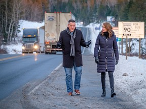 Kenora-Rainy River MPP Greg Rickford with Ontario Minister of Transportation Caroline Mulroney. Photo by Tom Thomson