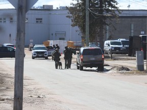 One person is in custody following a three-hour standoff with North Bay police and Ontario Provincial Police Thursday morning on McIntyre Street East.