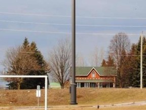 To minimize the visual impact of a 29-metre wireless telecommunications tower - similar to the one in this photo - in north Port Elgin, Rogers Communications agreed to switch to a monopole design from the lattice style first proposed late last year. [Town of Saugeen Shores]