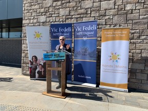 Monica Do Coutto Monni, executive director for the Near North Palliative Care Network, expressed her thanks for $132,500 in funding from the province's Resilient Communities Fund to hire three additional staff and continue to provide end-of-life services for more than 5,000 clients.