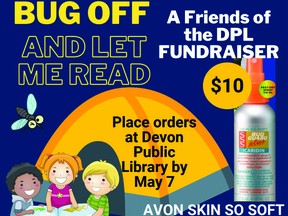 The Friends of Devon Public Library are raising money this spring through a bug spray fundraiser. (Friends of Devon Public Library)