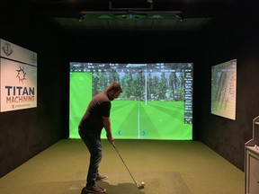 The Leduc Golf Club stayed busy over the winter with its new state of the art virtual golf season, and hopes to open the course for the season in the last week of April. (Leduc Golf Club)