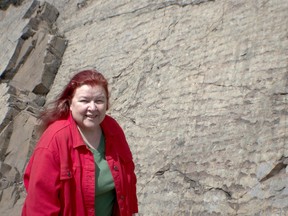 Elizabeth Creith is drawn to ripple rock near Desbarats.